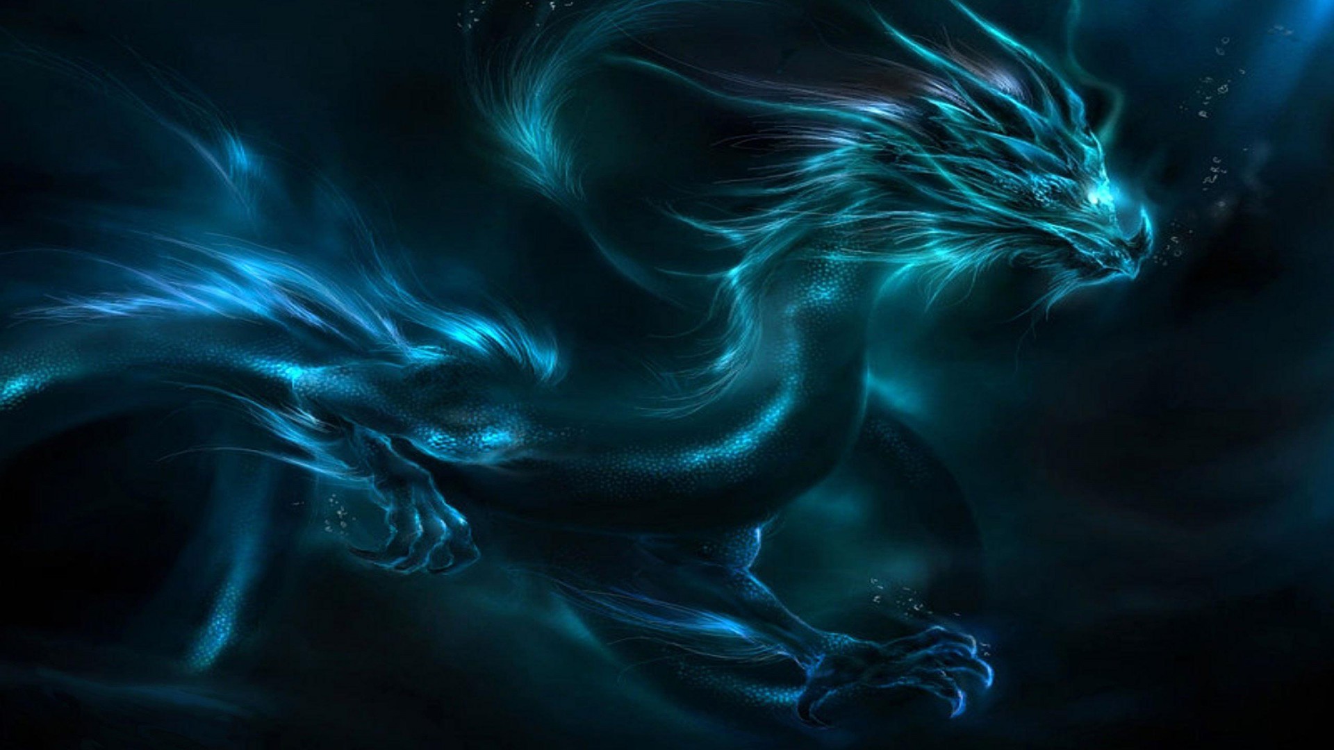 Blue Lightning Dragon Wallpaper HD ~ Wallpaper Area | HD Wallpapers