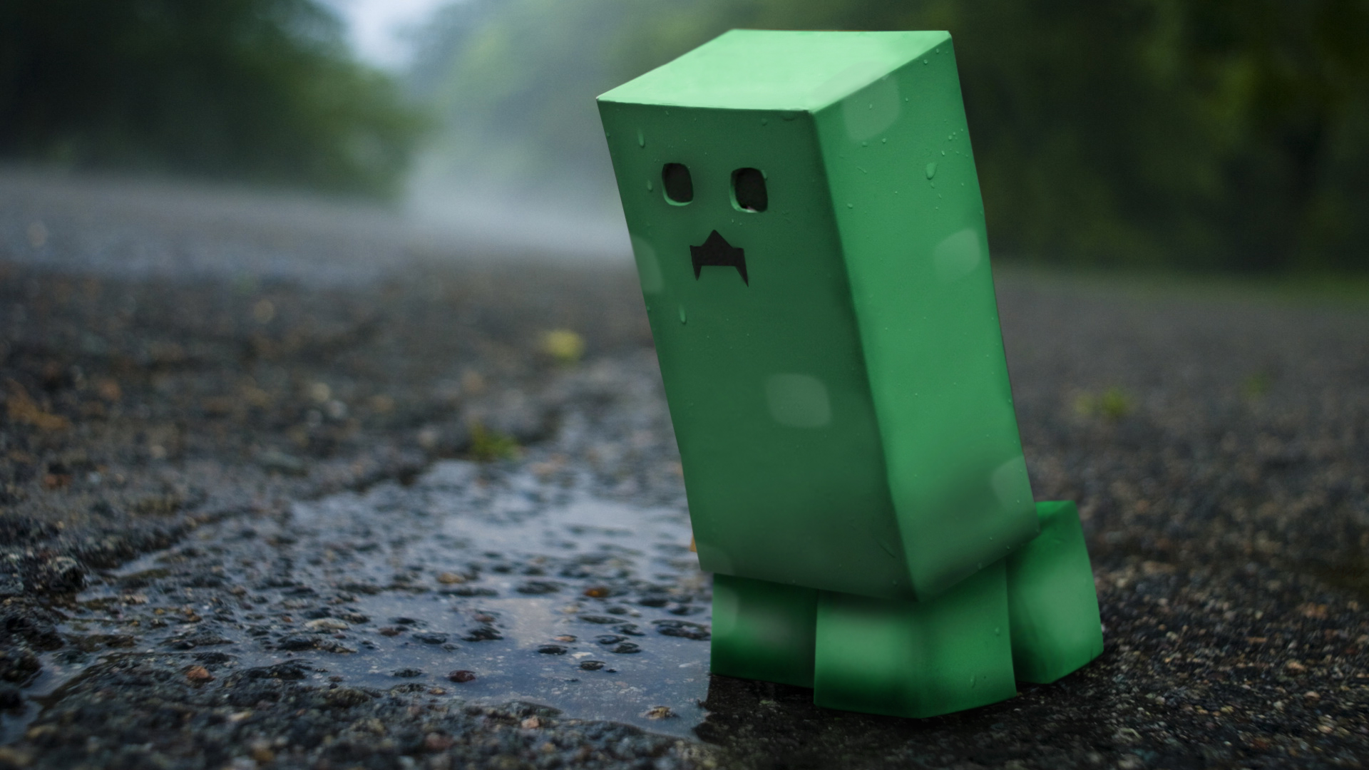 Cute Creeper Minecraft Wallpaper