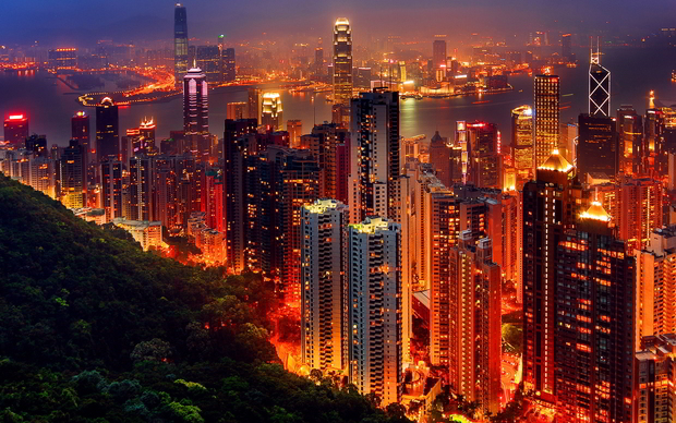 Hong Kong View Desktop Background