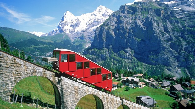 Swiss Landscape Background