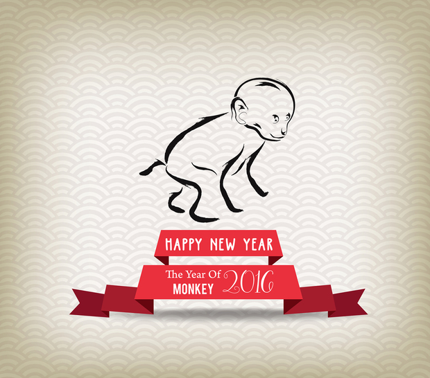 Year of the Monkey 2016 Desktop Wallpapers