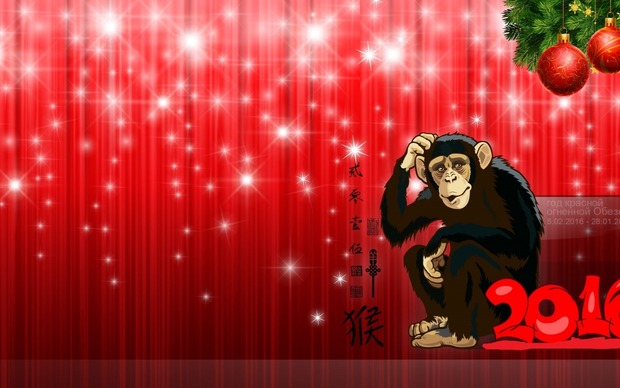 Year of the Monkey 2016 HD Wallpaper